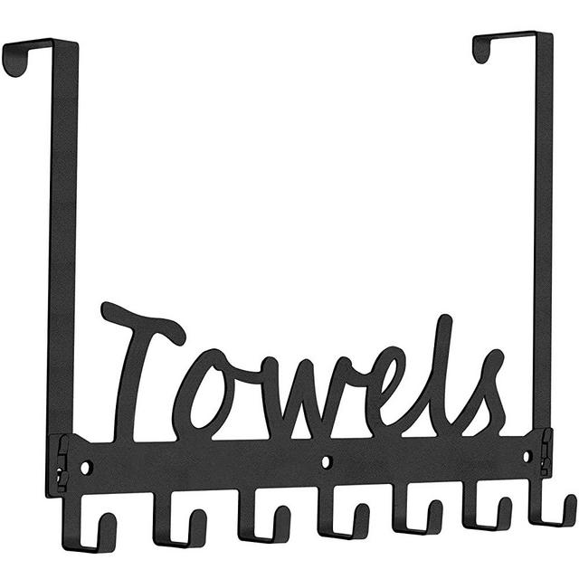 Over The Door Towel Hooks Towel Rack Bathroom Decor Farmhouse Living Room Organization Sets Space Saving and Convenient Wall Mount Towel Holder- Easy to Install Hooks