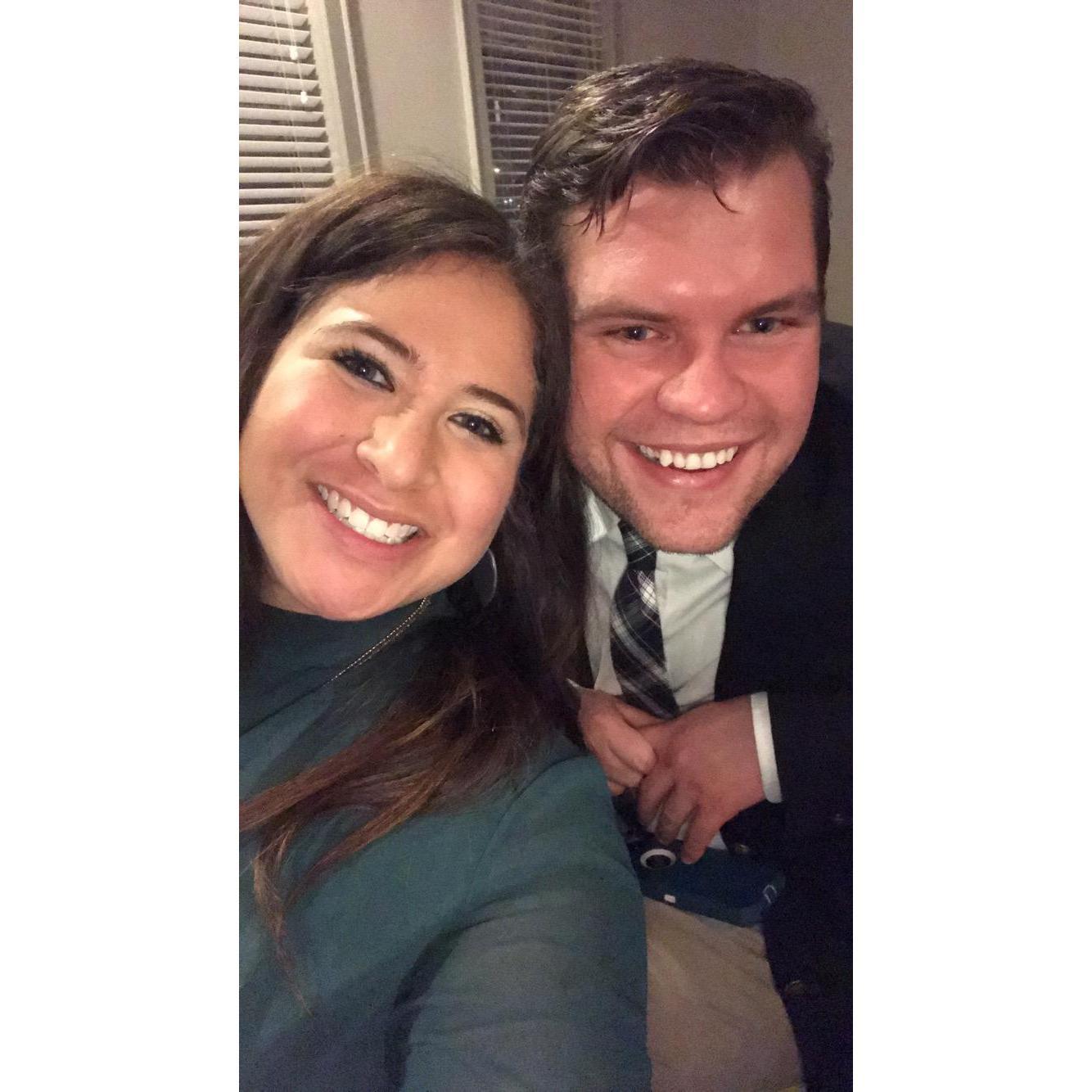 Forever wedding date. This was taken at our friend Jessica's wedding, Winter 2019