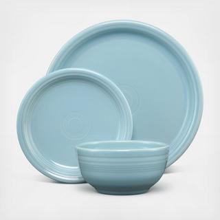 Bistro Coupe 3-Piece Place Setting, Service for 1
