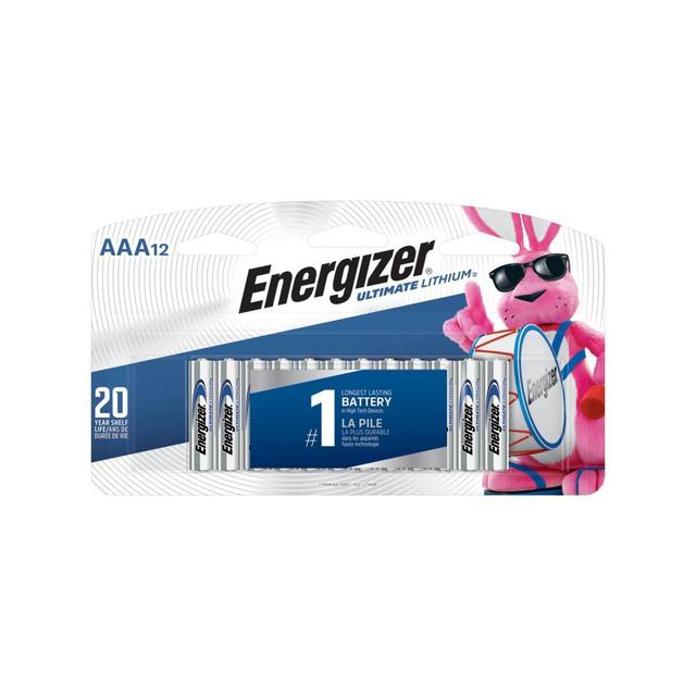 Energizer Ultimate Lithium AAA Batteries 12ct - L92SBP-12