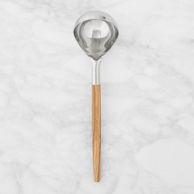 Williams Sonoma Stainless Steel Olivewood Ladle