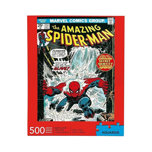 Aquarius Marvel Spiderman Puzzle (500 Piece Jigsaw Puzzle) - Officially Licensed Marvel Merchandise & Collectibles - Glare Free - Precision Fit - 14 x 19 Inches