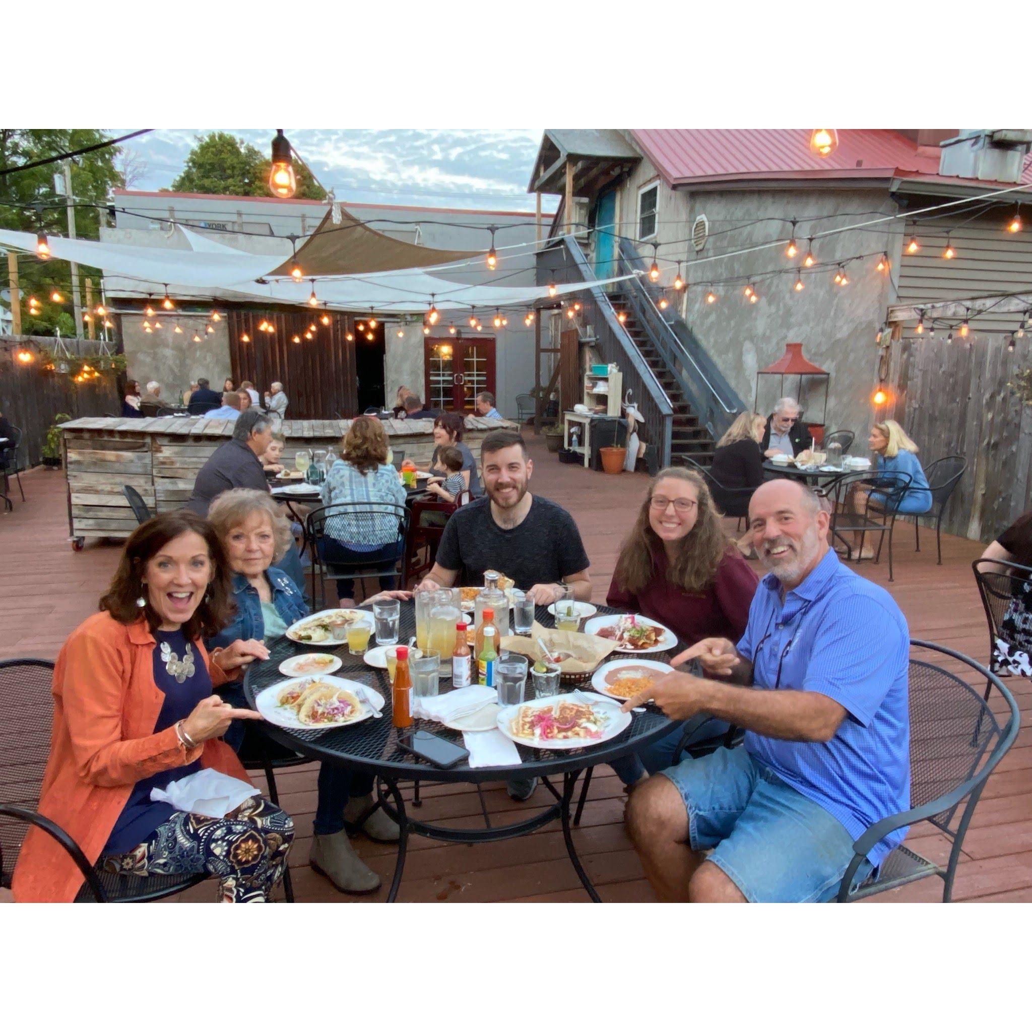 October 2021-Zoe finally met the Benson Bunch and Mimi in Canandaigua, NY for a lovely long weekend celebrating Keith's Birthday