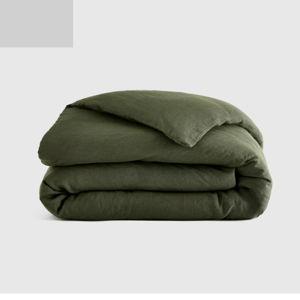 European Linen Duvet Cover - King/Cal King - Color Pine