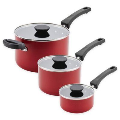 Farberware® Neat Nest™ Nonstick 1 qt. Aluminum Covered Saucepan in Black
