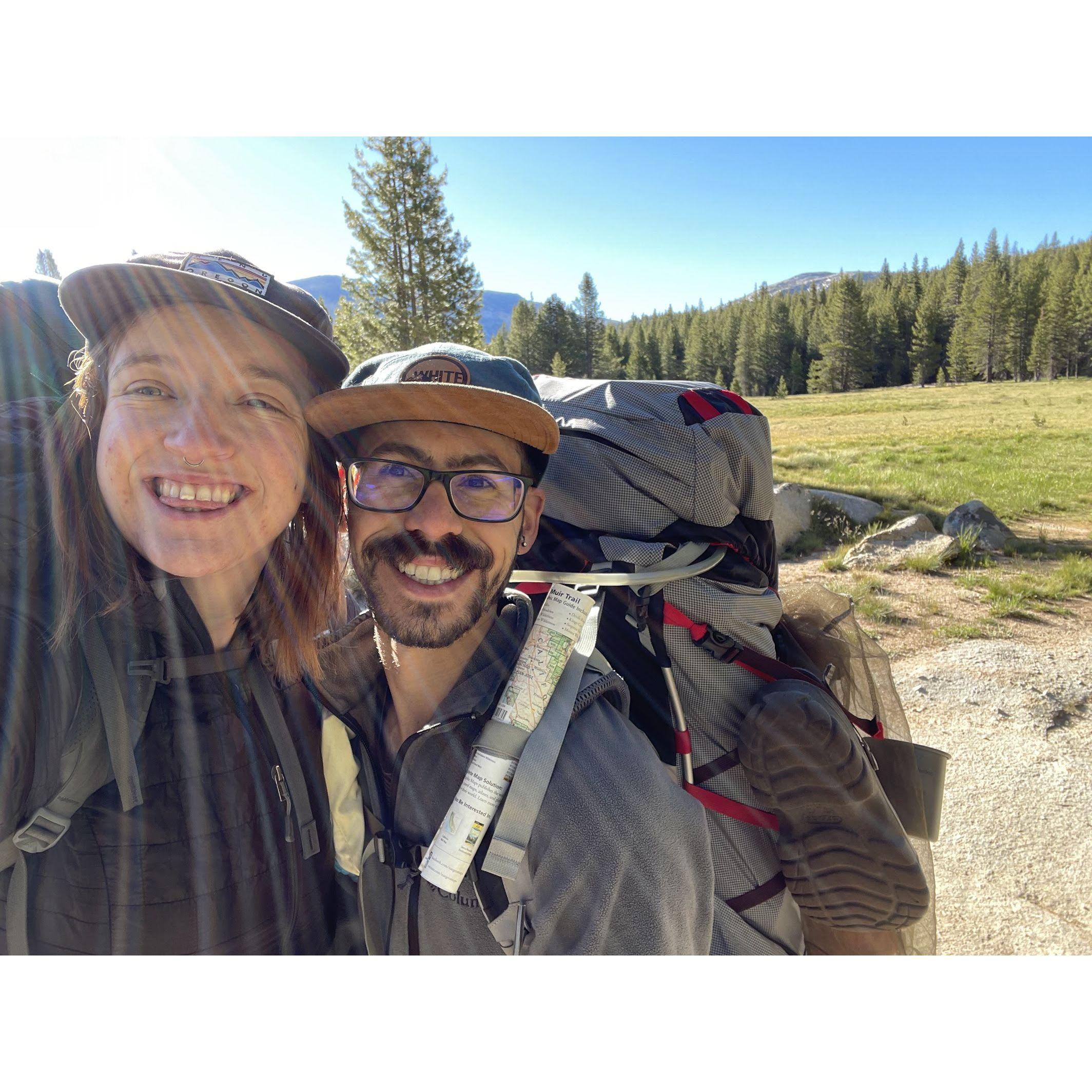More John Muir Trail photos! Al's 28th birthday. Spent in the high sierras, hiking an 11,000 foot mountain pass.