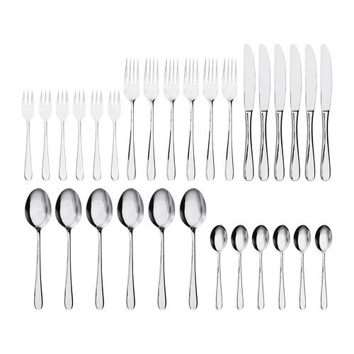 MARTORP				30-piece flatware set, stainless steel