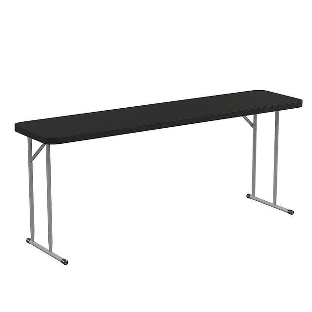 Flash Furniture Kathryn 6-Foot Black Plastic Folding Training Table
