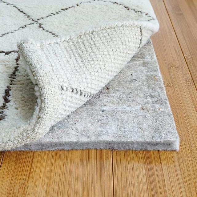 RUGPADUSA - Basics - 8'x10' - 1/2" Thick - 100% Felt - Protective Cushioning Rug Pad - Safe for All Floors and Finishes including Hardwoods