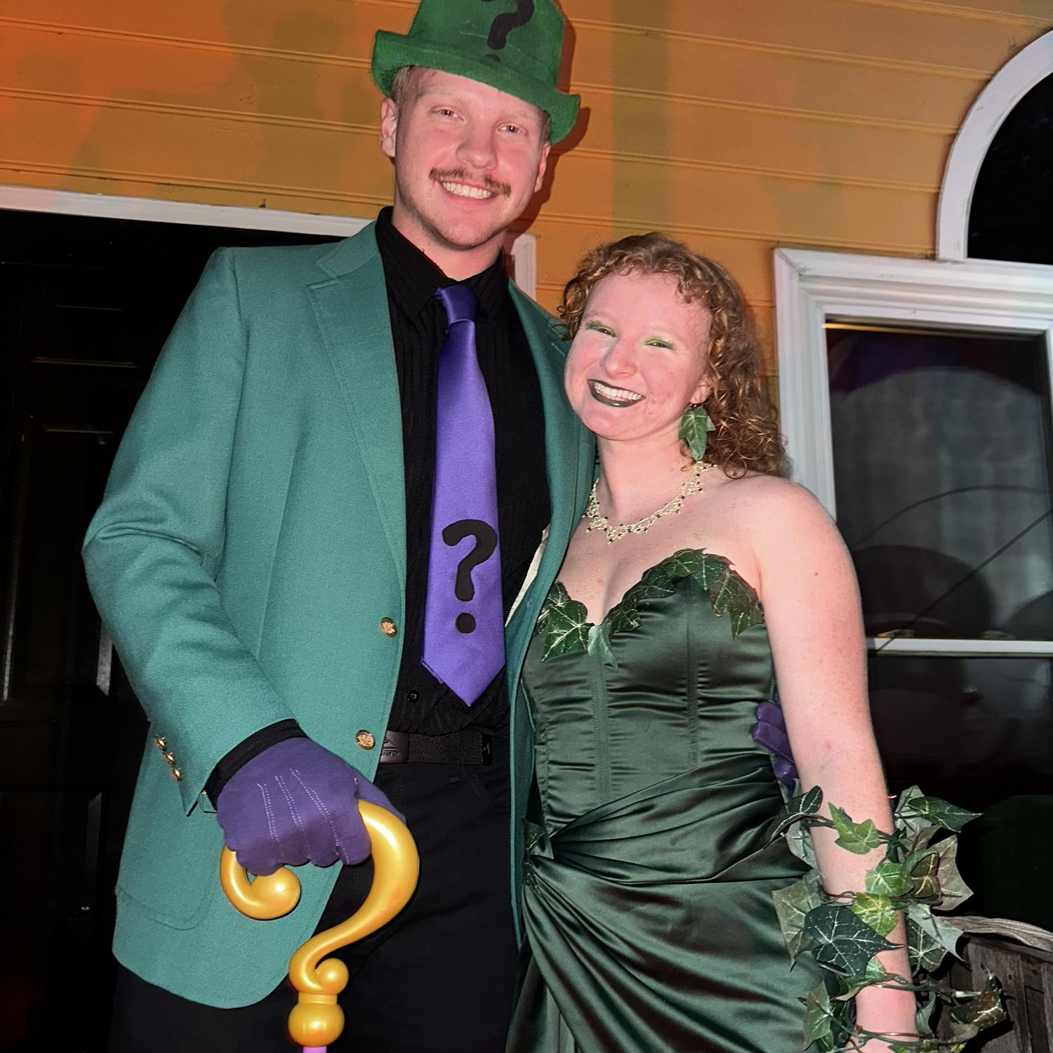 The Riddler and Poison Ivy costumes!