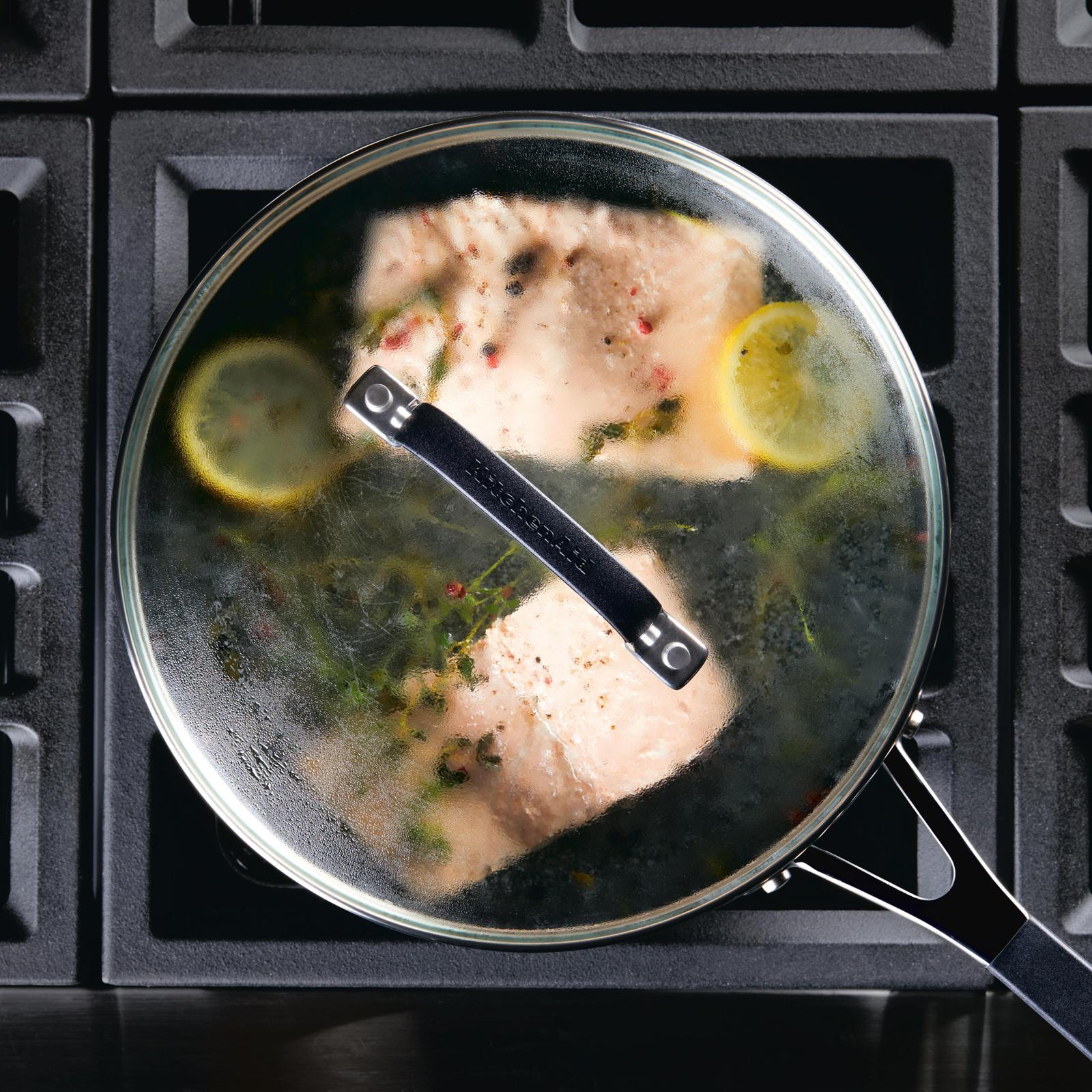 KitchenAid, Hard Anodized Nonstick Saute Pan with Lid Zola