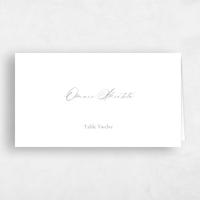 Blue Wedding Place Card - Chausey