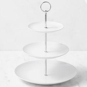 Pillivuyt Coupe Porcelain 3-Tiered Stand