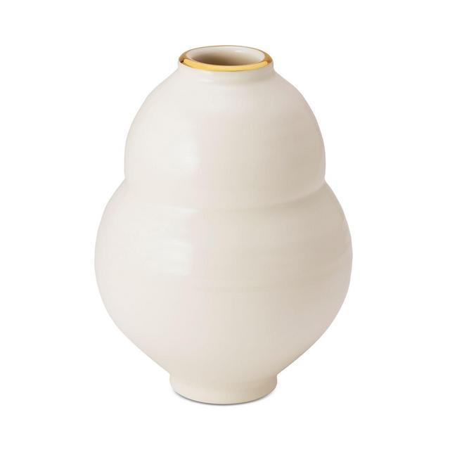 AERIN Sancia Gourd Vase, Cream