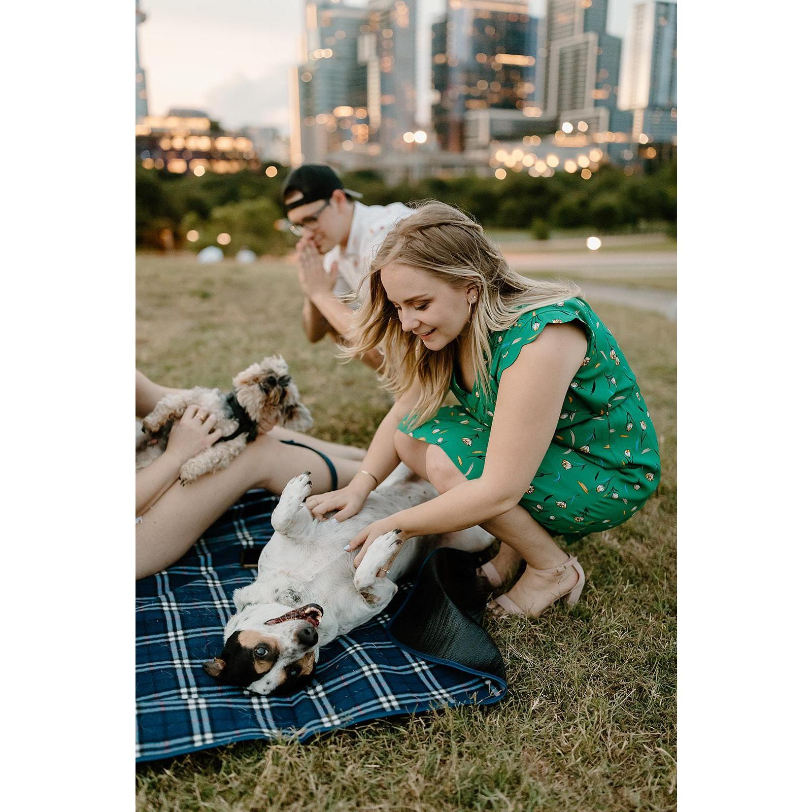 Our engagement photos - Quinn and Ian got some good love during the shoot as well