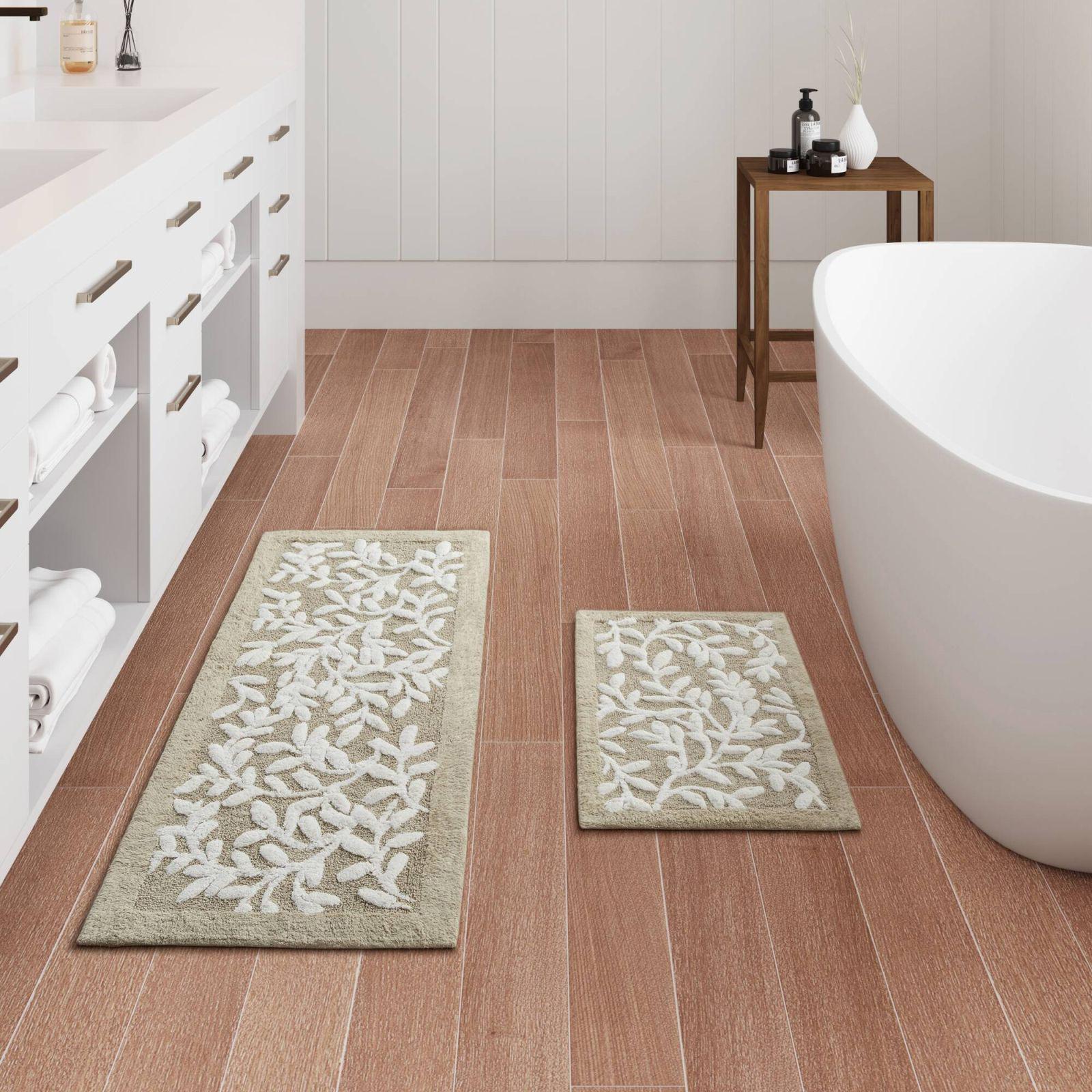 Madison Park, Serene Cotton Tufted Bath Rug Zola