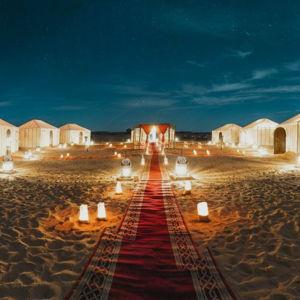 Desert Camp in the Sahara Desert