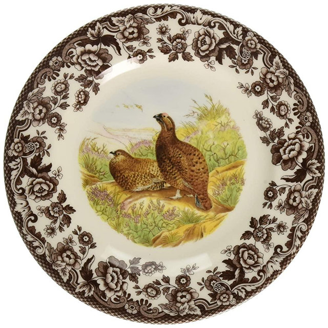 Spode Woodland Red Grouse Salad Plate