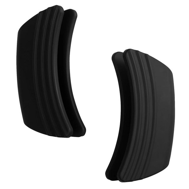 Sxmprail for le creuset Silicone Handle Grips, Black 5" x 2 1/2" Each, Replace le creuset Handle Grips&le creuset Handle Sleeve for le creuset Dutch Ovens Accessories Five Year Free Replacement