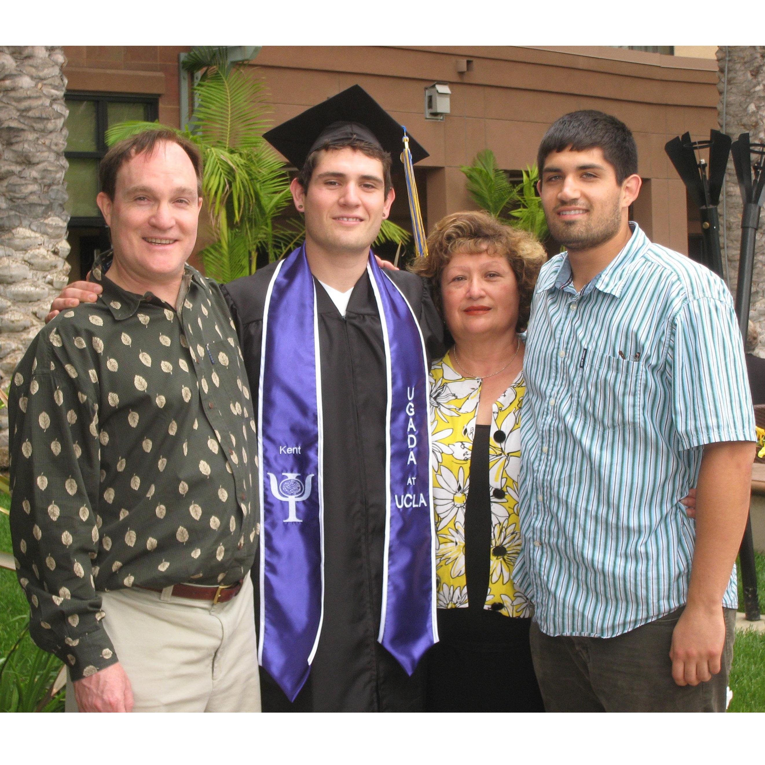2009- Kent and family at his UCLA graduation