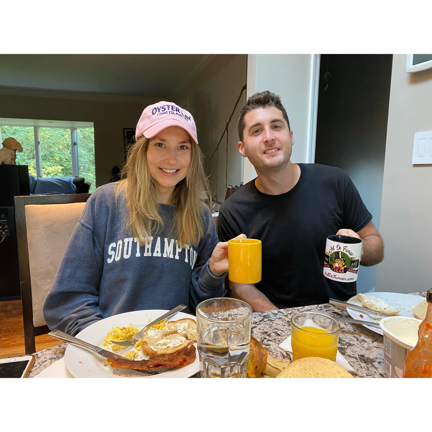 Breakfast at Cory's dads house.. he is a breakfast pro!