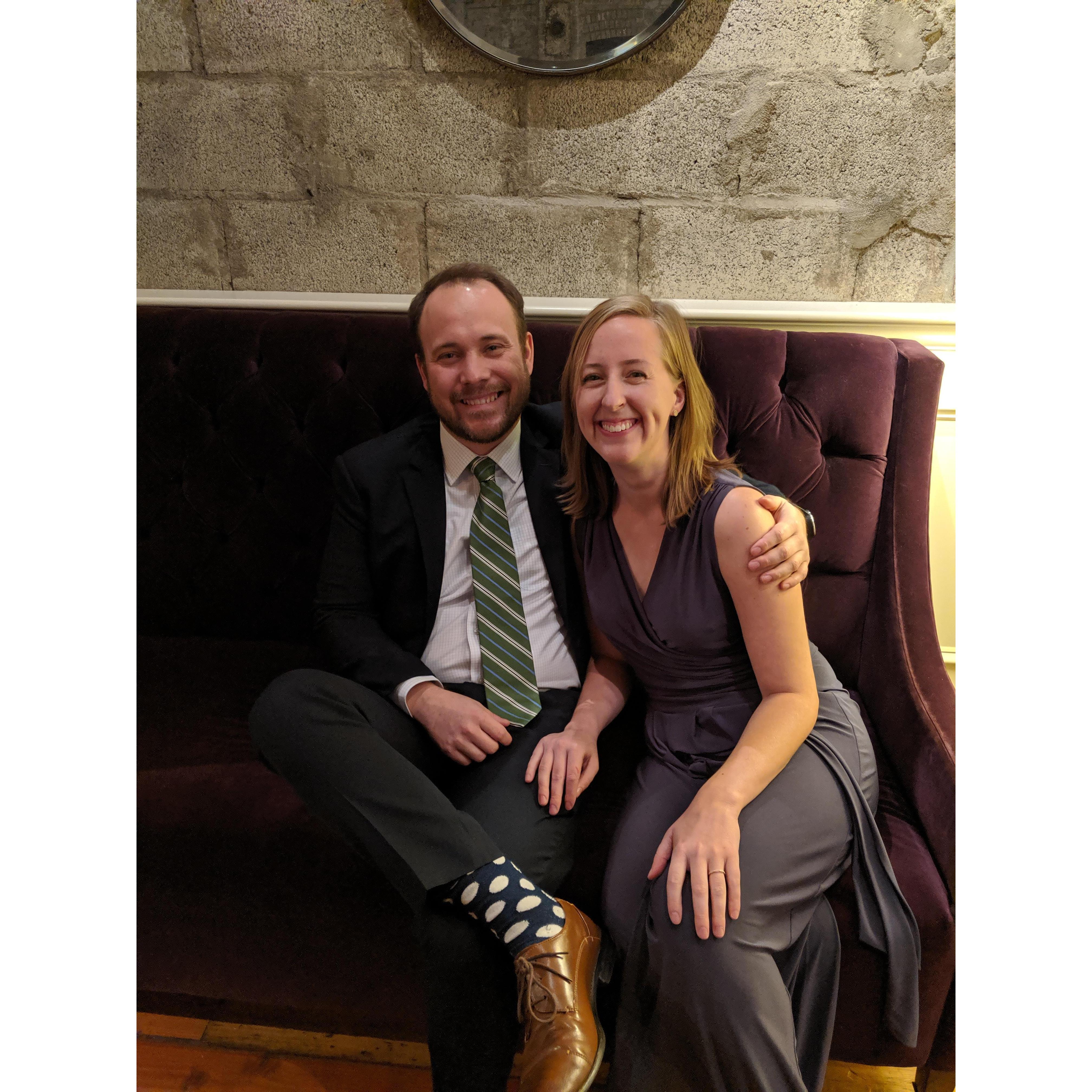 Our first wedding together in Minneapolis