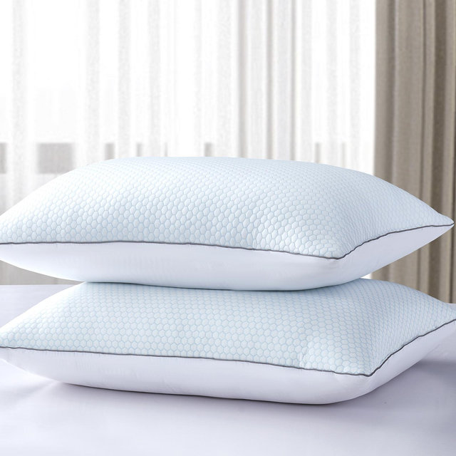 Serta, Summer and Winter Goose Feather Bed Pillow, Set of 2 | Zola