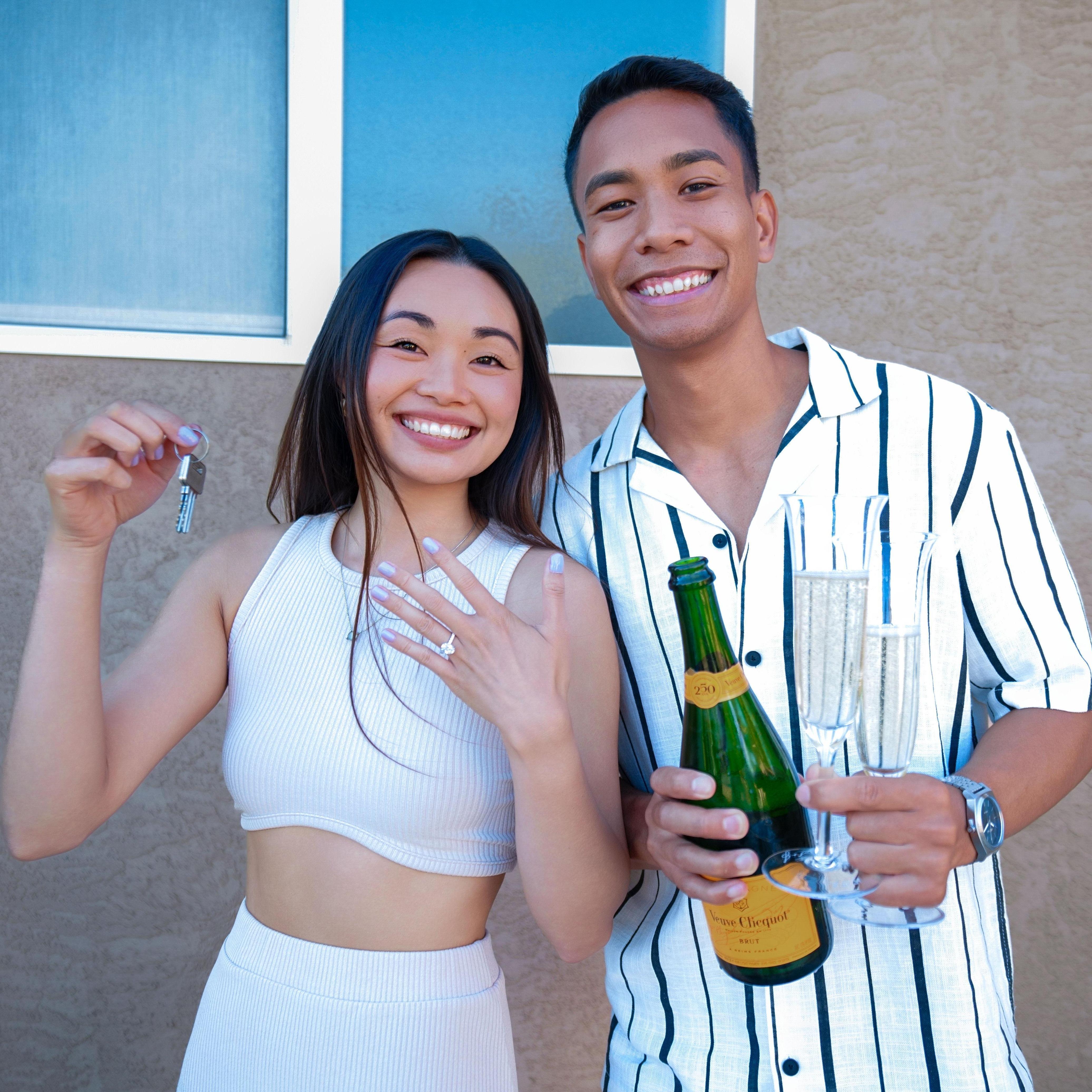 August 21, 2024 - The date we got engaged and became homeowners!