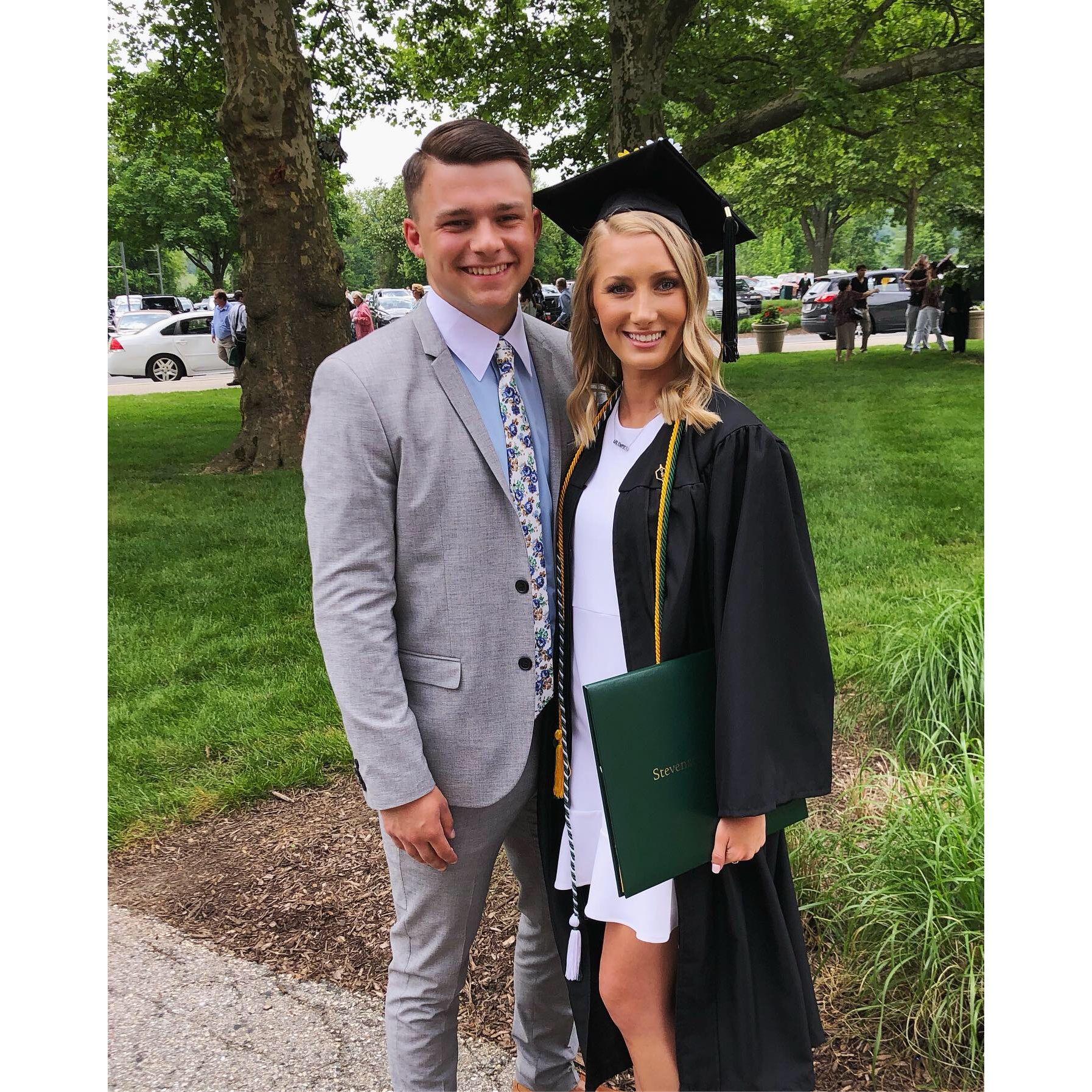 Taylor graduated with her Bachelors, May 2019