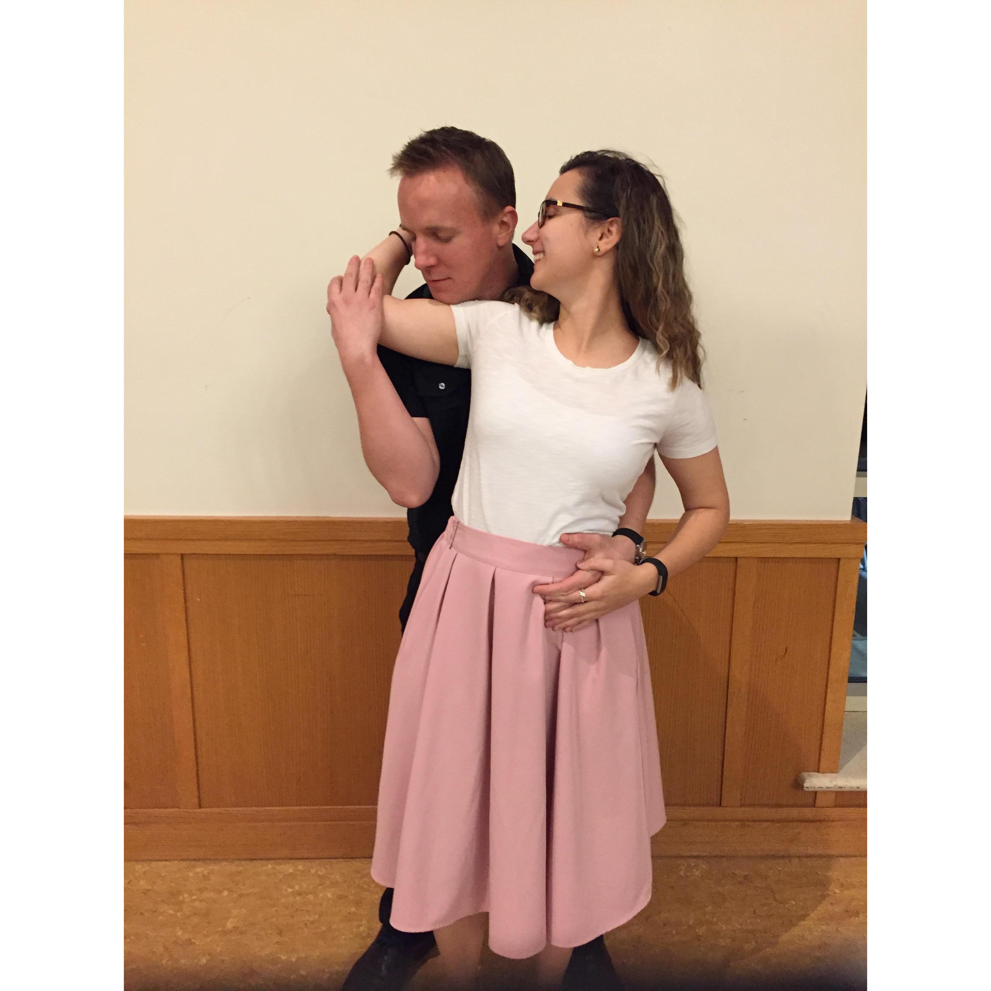 Pretending we're from Dirty Dancing! Craig is such a dashing Patrick Swayze <3
