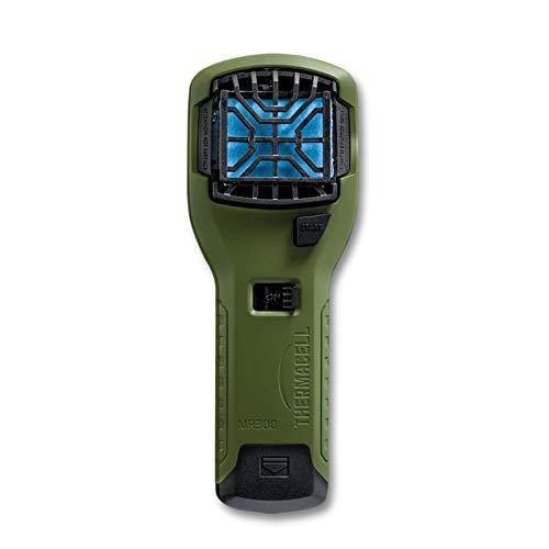 Thermacell MR300 Portable Mosquito Repeller, Olive Green; Contains Fuel Cartridge, 3 Mosquito Repellent Mats; 15-ft Zone of Protection, 12 Hours of Mosquito-Free Relief Included; DEET-Free, No Spray