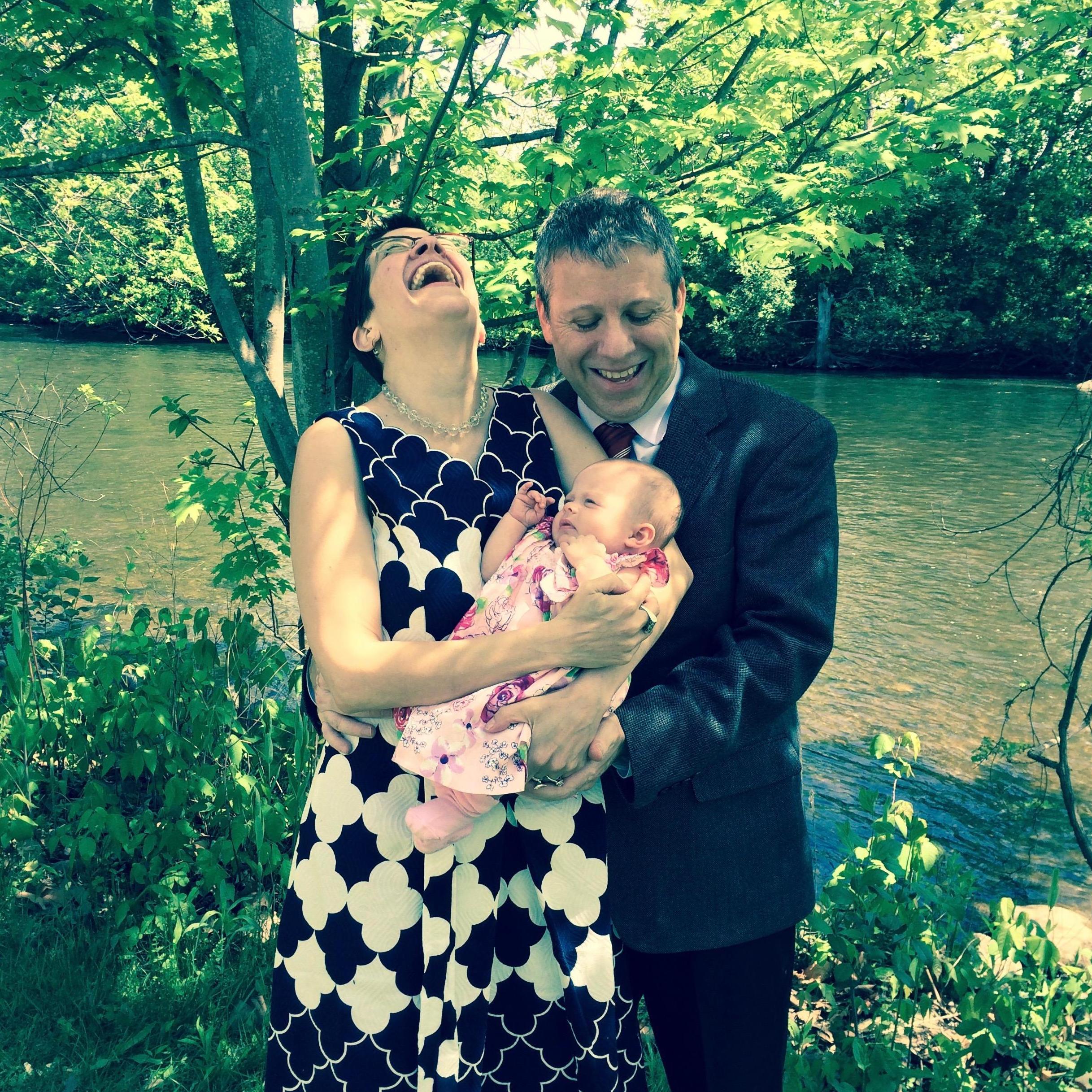 We were very happy. But our baby?  Not so much.