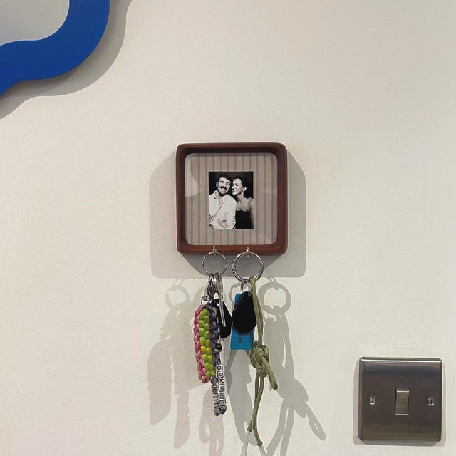 Walnut Photo Frame Key Holder