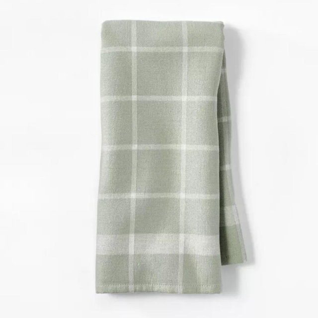Dual Sided Terry Kitchen Towel - Figmint™ (Sage Green)