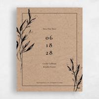 Brown Wedding Save the Date - Griffith Classic
