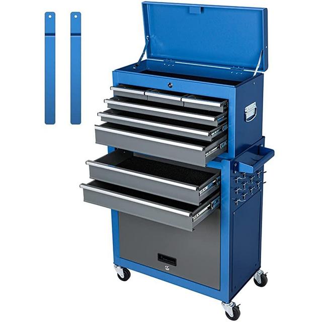 AIRAJ Rolling Tool Chest with Wheels, Detachable High Capacity Tool Cabinet,with Hooks on The Side,for Workshops and Homes Tool Cabinets,Professional Tool Box Organizer