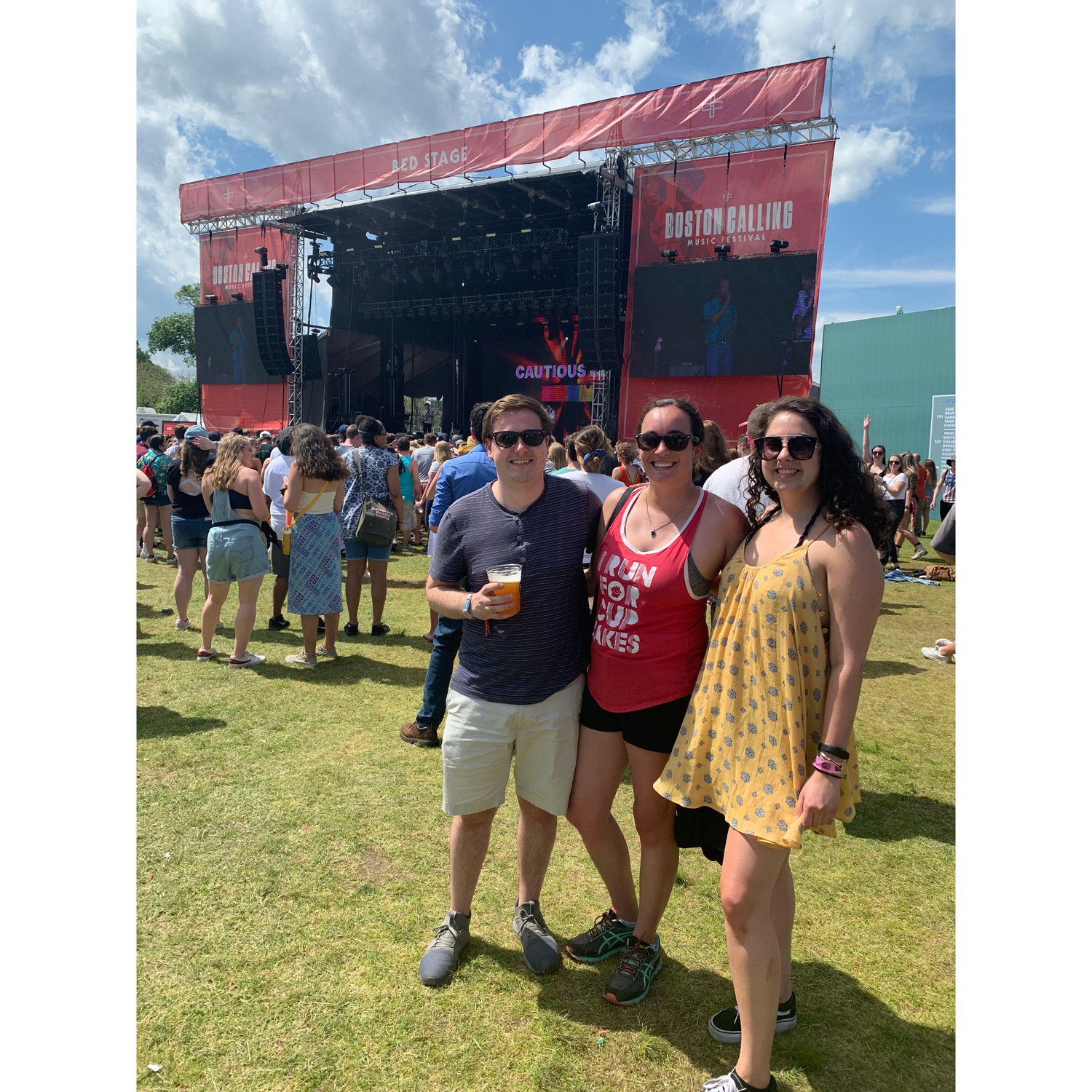 Boston Calling with Emily - we danced our faces off during a DJ set in the ice rink at the Harvard Athletic Complex - never forget