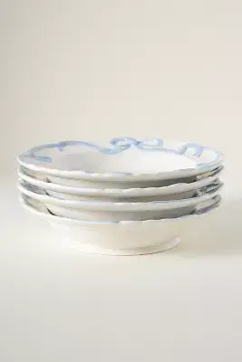 Benedita Bow Stoneware Bowls, Set of 4