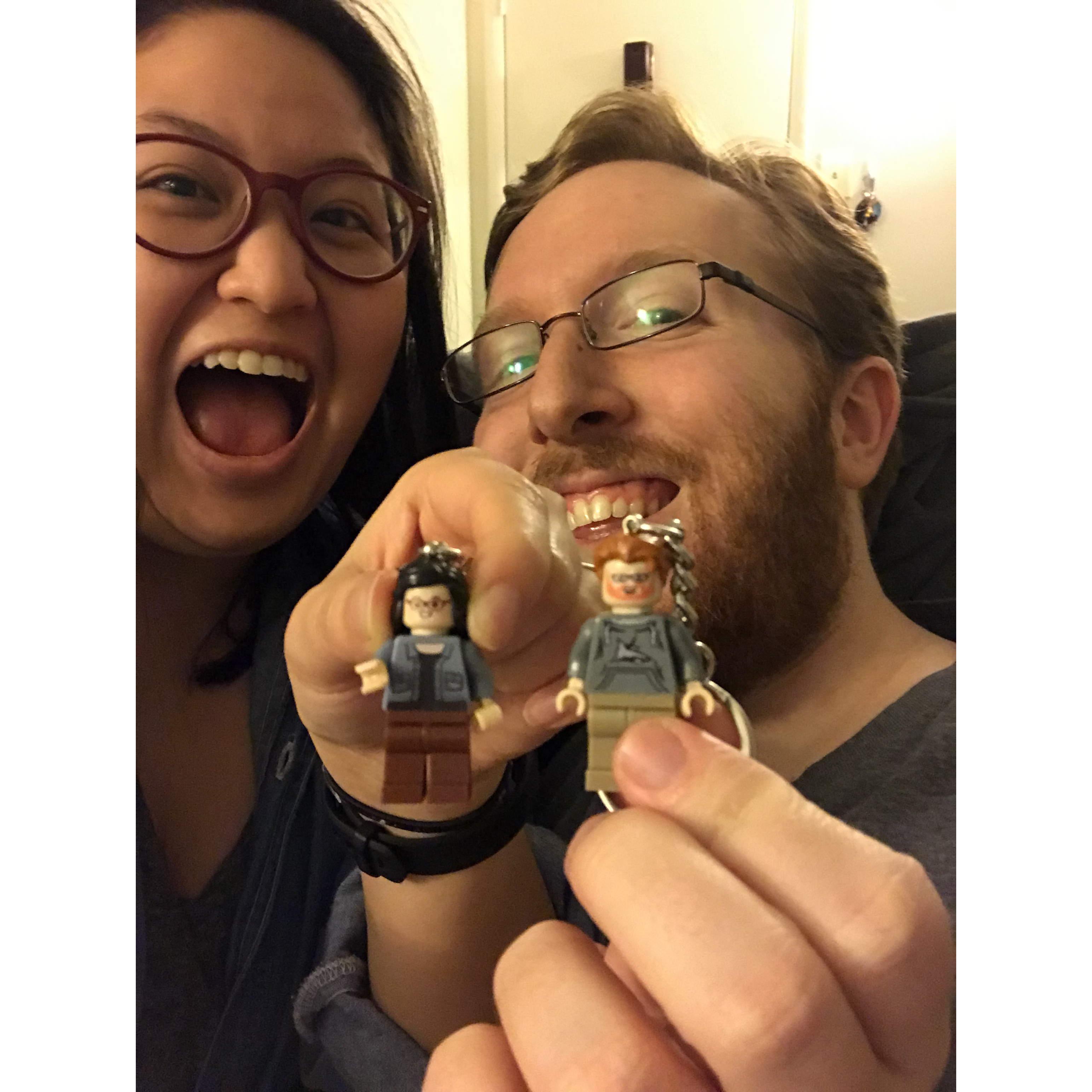 As a birthday gift for Ross, we turned ourselves into Legos!