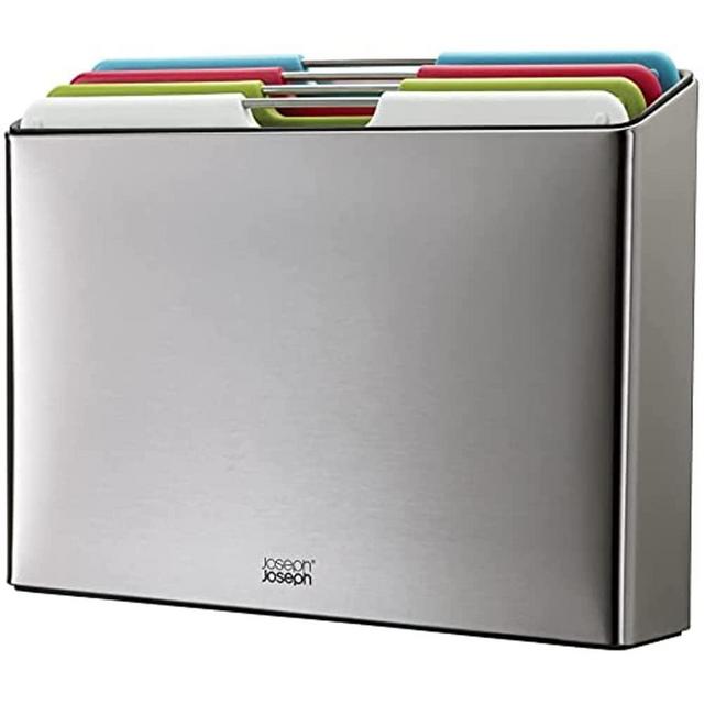 Joseph Joseph Folio Steel 4-Piece Chopping Board Set – Multicolour Stainless-Steel 60213