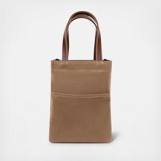 Waxed Canvas and Leather Wine Tote