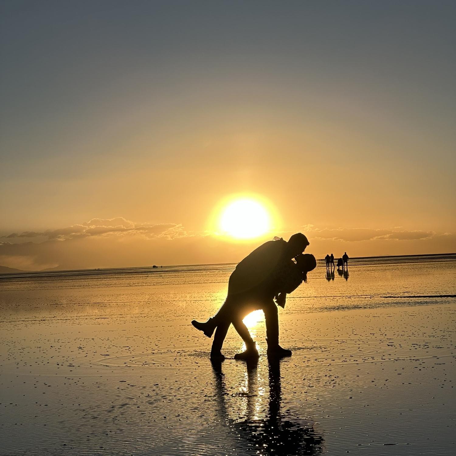 off into the sunset to start our happily ever after