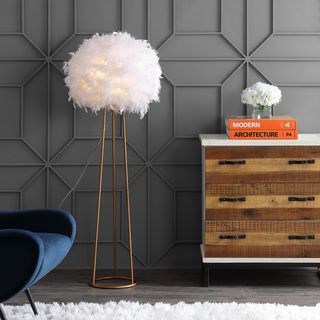 Stork Feather Floor Lamp