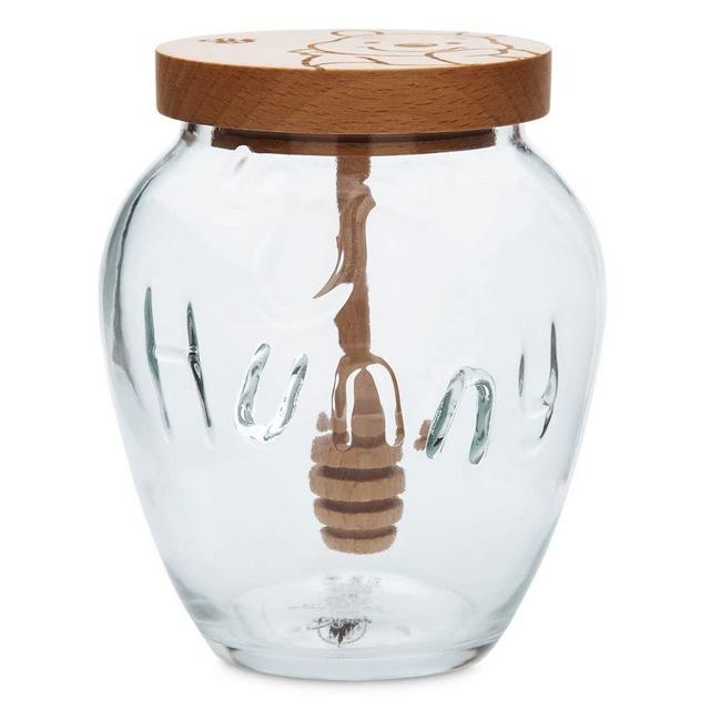 Disney Winnie the Pooh Glass Honey Jar