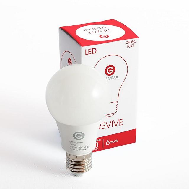Revive - 670nm - Red Light Bulb Sleep Therapy by Gamma - Melatonin Promoting Natural Sleep Aid