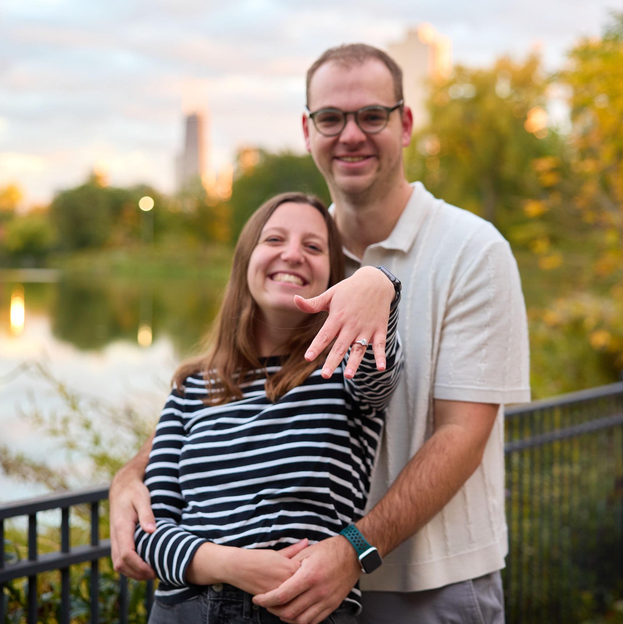 The proposal! ⚲ North Pond, Chicago, IL