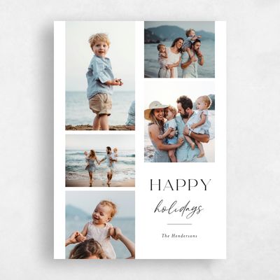 White Holiday Card - Tidings