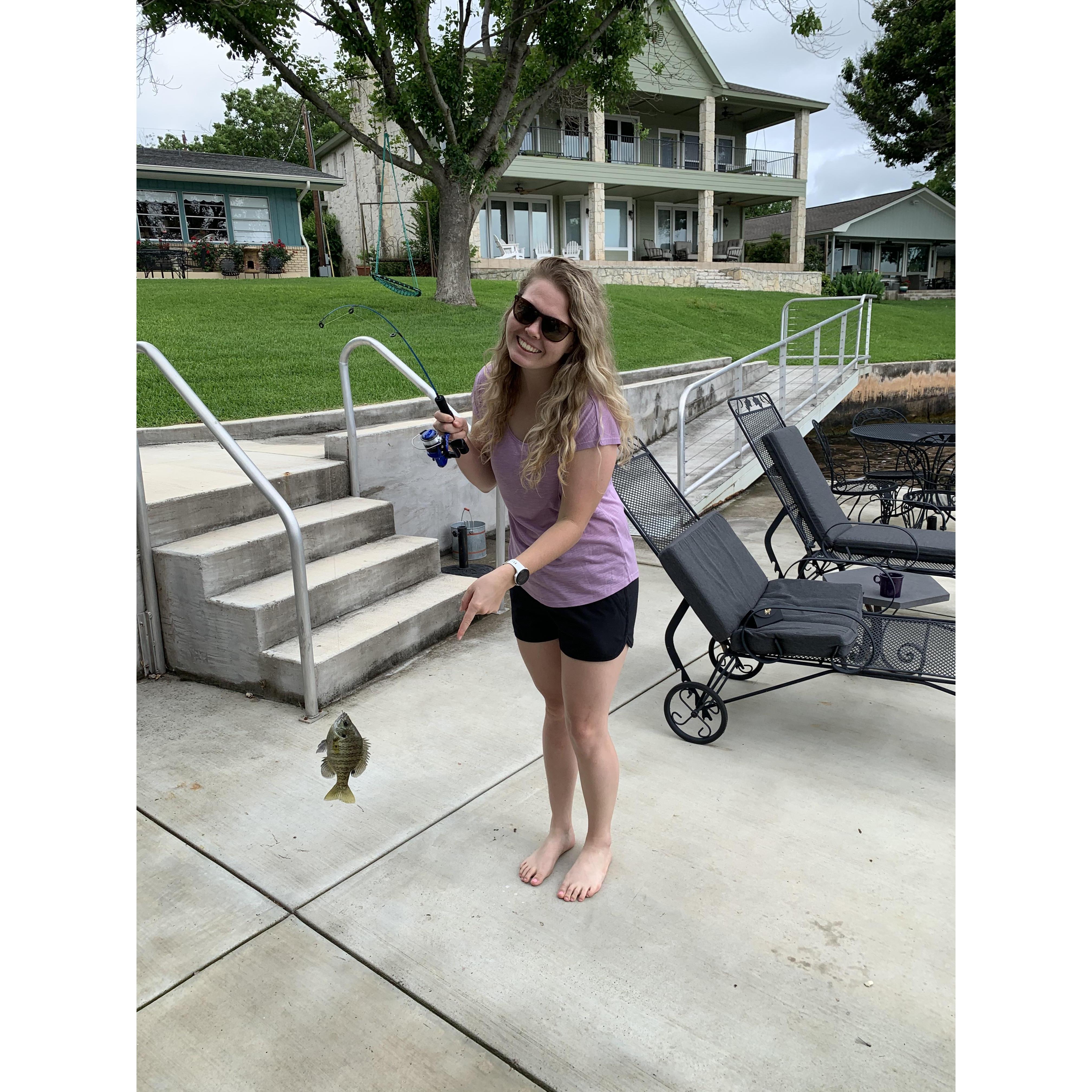 Clearly, I caught the bigger fish.