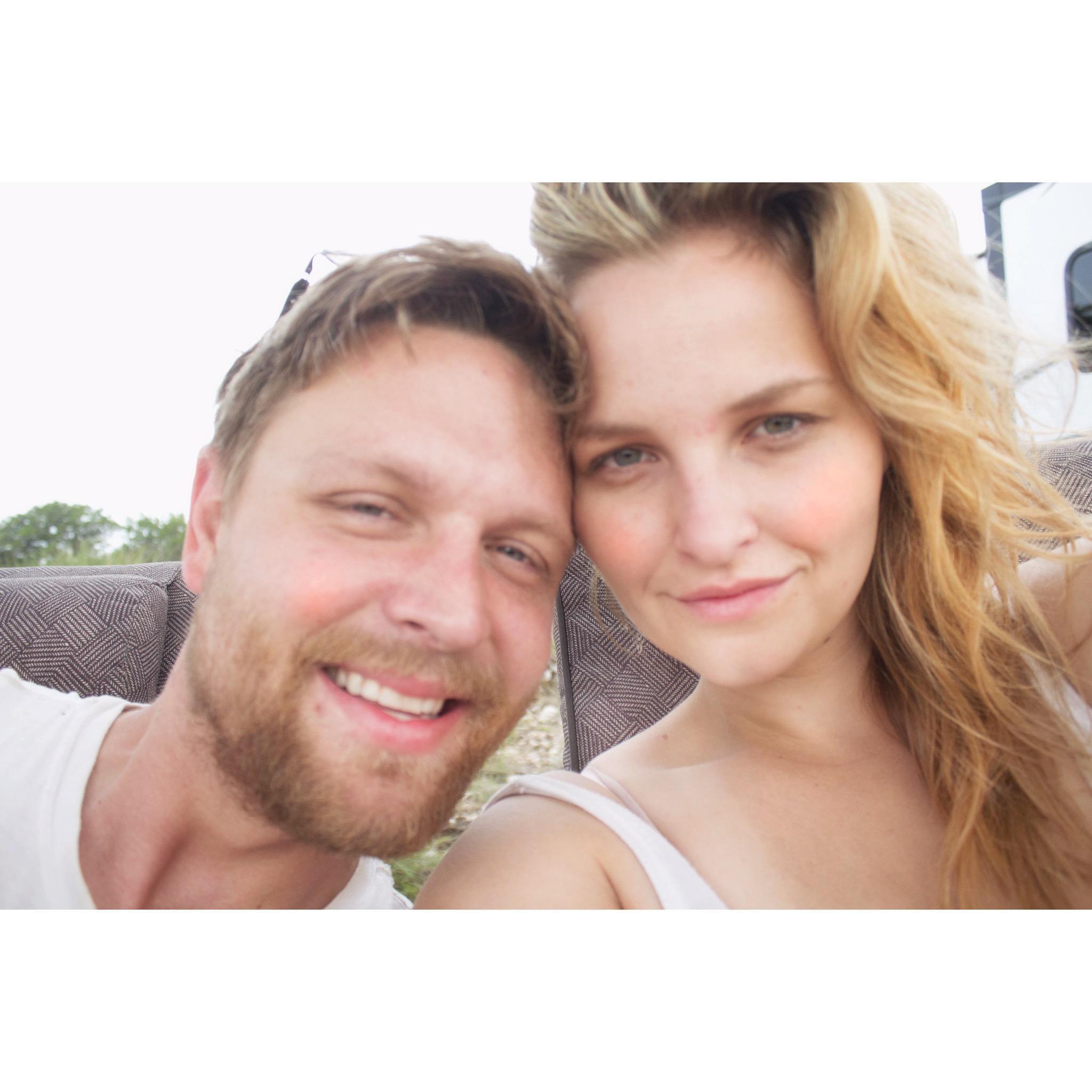 On the ranch in Texas.