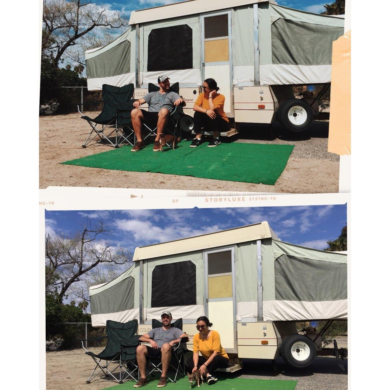 first adventure mobile we refurbished, our pop-up